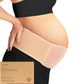 KeaBabies Maternity Belly Bands for Pregnant Women - Soft & Breathable Pregnancy Belly Support Band, Adjustable Maternity Belt for Back, Pelvic Support, Comfortable, Easy to Use (Classic Ivory, M/L)