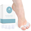 Mind Bodhi Toe Separators/Toe Spacers - For Men and Women - Regular Size – Blue - White
