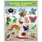 Bugs & Insects Gel Window Clings for Kids - Window Stickers for Toddlers, Gel Clings Window Decals Kids Jelly Butterfly Bees Reusable Sticker - Home Car Plane Airplane Activities (Jesplay USA)
