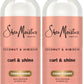 Buy now SheaMoisture Curl & Shine Conditioner Coconut & Hibiscus, for Thick, Curly Hair to Moisturize & Soften, 13 oz at indiglob india