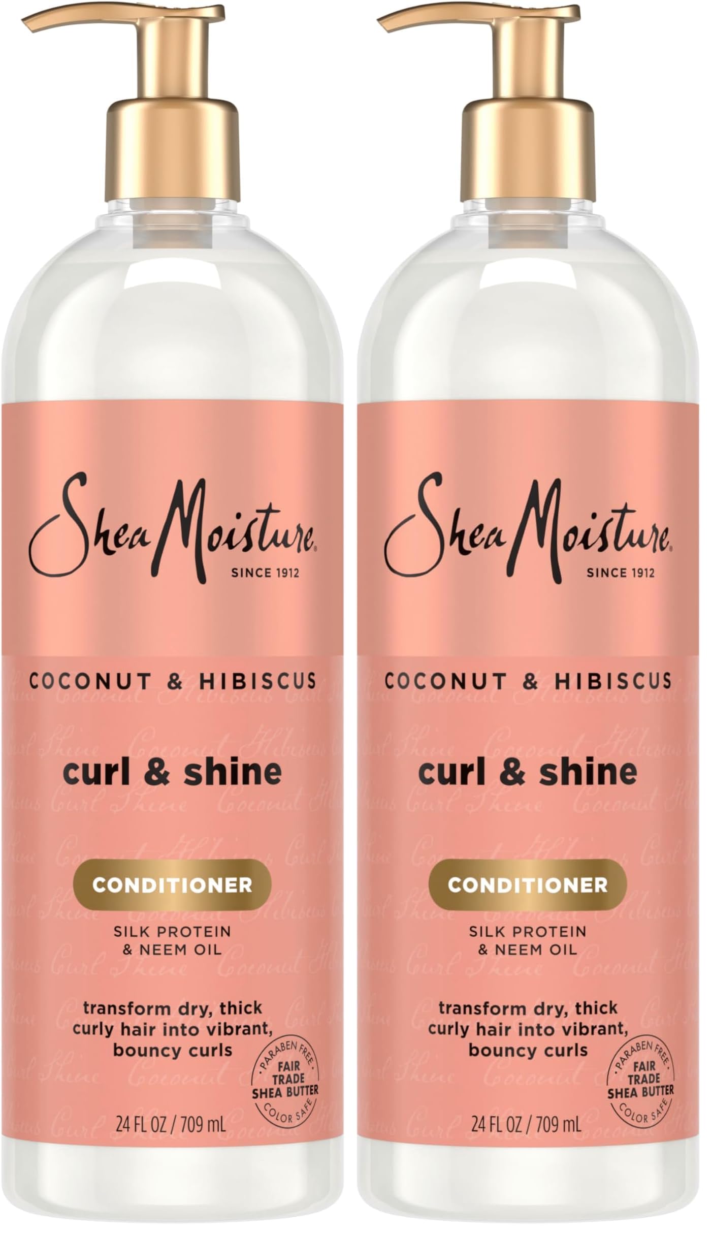 Buy now SheaMoisture Curl & Shine Conditioner Coconut & Hibiscus, for Thick, Curly Hair to Moisturize & Soften, 13 oz Coconut & Hibiscus 24 Fl Oz (Pack of 2) at indiglob india