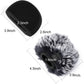 ChromLives Windscreen Microphone Wind Muff, Foam Wind Screen Wind Cover Compatible with Zoom H5 H6 Portable Handy Recorder Furry & Foam 2Pack