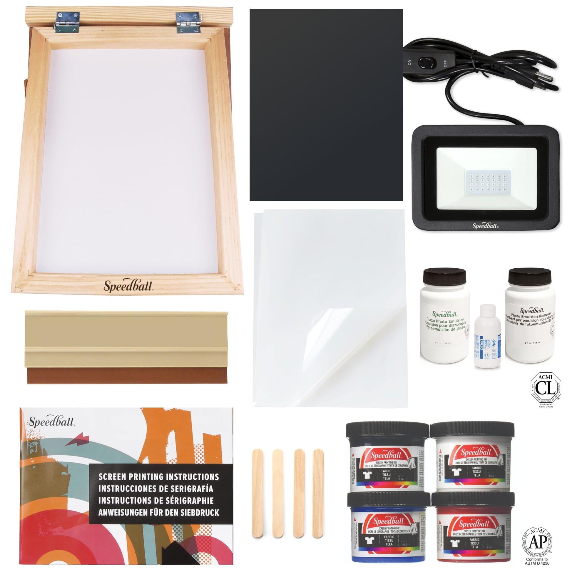 Buy now Speedball Advanced All-In-One Screen Printing Kit, Includes LED UV Exposure Lamp at indiglob india