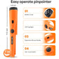 Dmyond Metal Detector Pinpointer, Professional Waterproof Handheld Pin Pointer Wand, Search Treasure Pinpointing Finder Probe with 9V Battery for Adults, Kids - Orange