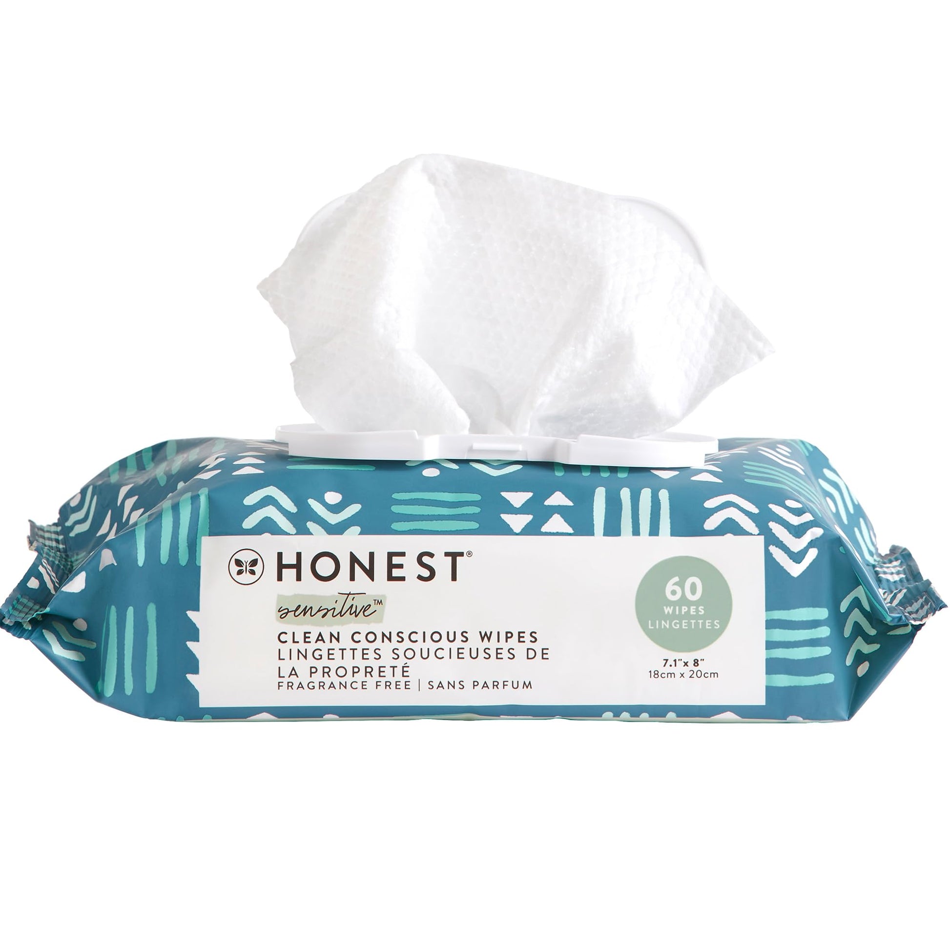 Buy now The Honest Company Hypoallergenic Multi-Use Baby Wipes for Sensitive Baby Skin Rainbow 60 Count at indiglob india