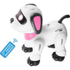 yiman Remote Control Robot Dog Toy – Programmable Smart Robot Dog for Kids 3+, Interactive Dancing & Sound, RC Stunt Robot Toys with LED Eyes, Electronic Pet Toy Dog for Boys & Girls Gifts (Blue) - Pink
