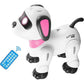 yiman Remote Control Robot Dog Toy – Programmable Smart Robot Dog for Kids 3+, Interactive Dancing & Sound, RC Stunt Robot Toys with LED Eyes, Electronic Pet Toy Dog for Boys & Girls Gifts (Blue)