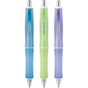 PILOT Dr. Grip Frosted Refillable & Retractable Ballpoint Pen, Medium Point, Black Ink, 3-Pack - Ideal for School, Journaling & Office Writing - Assorted Color Barrels
