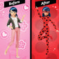 Miraculous Cat Ladybug Superhero Secret Marinette with Ladybug Fashion Outfit by Playmates Toys
