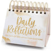 bloom daily planners Undated Perpetual Desk Easel/Inspirational Standing Flip Calendar - (5.25" x 5.5") (The Best is Yet to Come) - Reflections