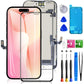 Buy now for iPhone 11 Screen Replacement 6.1 3D Touch Screen LCD Display Digitizer for A2111, A2223, A2221 Cell Phone Repair Kits+ Waterproof Frame Adhesive Sticker+Screen Tempered Protector+Face ID at indiglob india