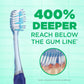 GUM Technique Deep Clean Toothbrush - Compact Soft - Soft Toothbrushes for Adults with Sensitive Extra Fine Bristles, 3ct