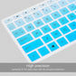 Keyboard Cover for HP Pavilion 27 All in One PC 27-xa0014/27 Xa0055Ng/0370Nd/0076Hk/0010Na, HP Pavilion 24-inch 24-xa0020 Xa0002A Xa0032 xa0013w, HP Pavilion All in One Keyboard Cover, Ombre Blue