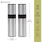 Misto Aluminum Oil Sprayer, Set of 2, Versatile Refillable Aerosol Sprayers for Olive Oil, Vinegar, Lemon Juice, Dressings, and More, Ideal for Cooking, BBQ, and Air Fryers