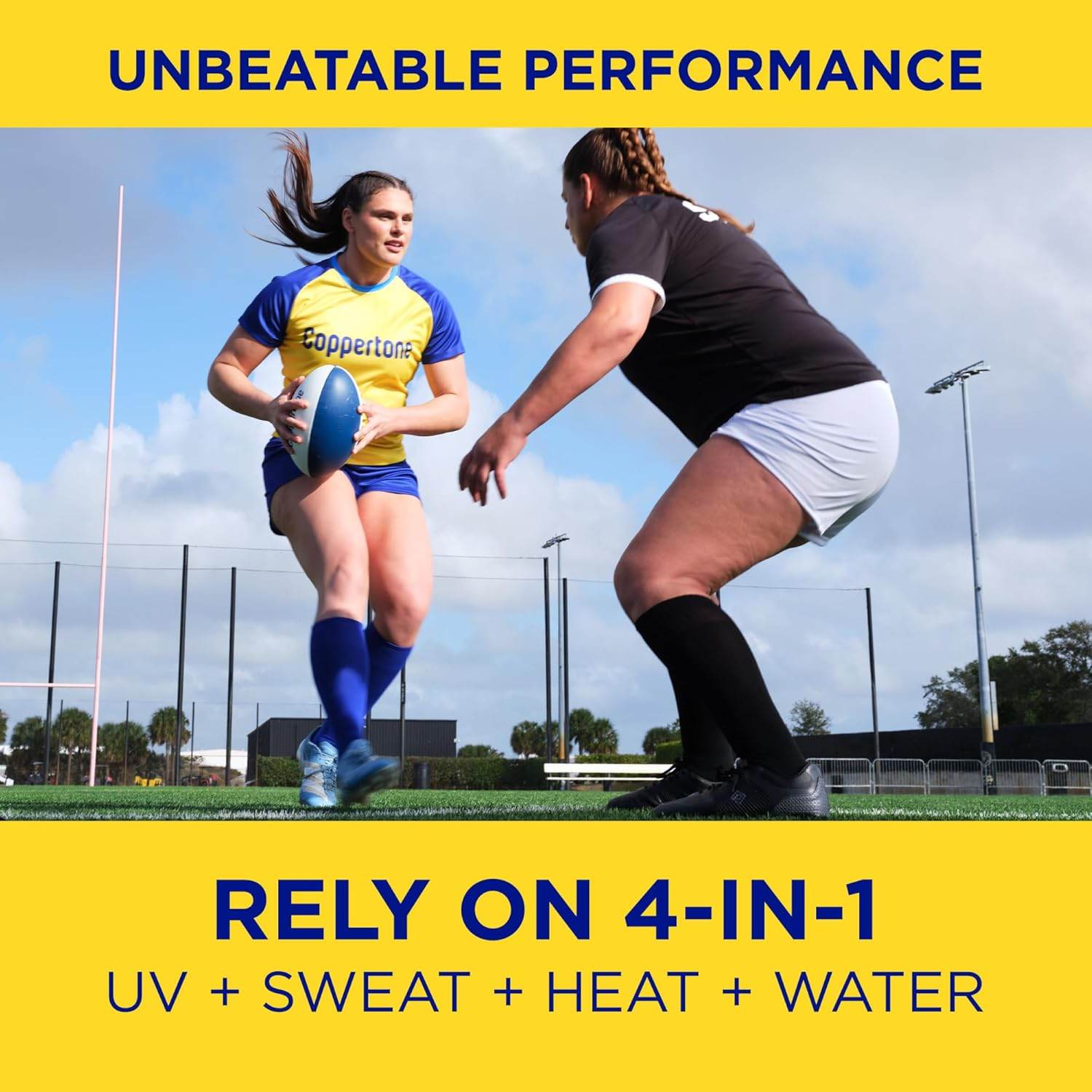 Coppertone Sport Sunscreen Spray SPF 50, Sweat, Heat and Water Resistant Sunblock, Lightweight, Oxybenzone Free, Spray Sunscreen Bulk Pack, 5.5 Oz Bottle, Pack of 3 (Packaging May Vary) - My Store