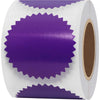 Hybsk 300pcs Notary Seals 2 inch Embossing Stickers Bright Red Metallic Certificate Sealing Labels with Serrated Edge for Awards Lega (Bright Red) - Bright Purple