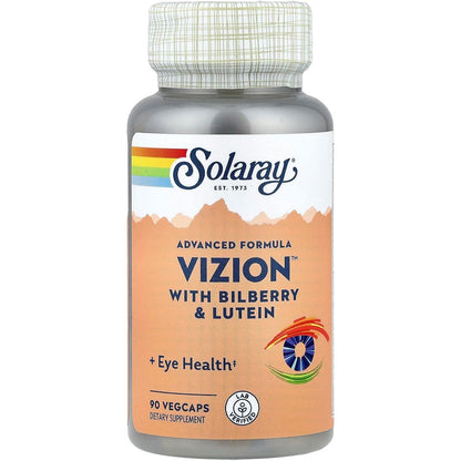 SOLARAY Vizion, Veg Cap (Btl-Plastic) 42mg | 90ct