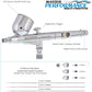 Master Performance G233 Pro Set Master Airbrush Gun with 3 Nozzle Sets (0.2, 0.3 & 0.5mm Needles, Fluid Tips and Air Caps) - Dual-Action Gravity Feed Airbrush, 1/3 oz Cup, Cutaway Handle