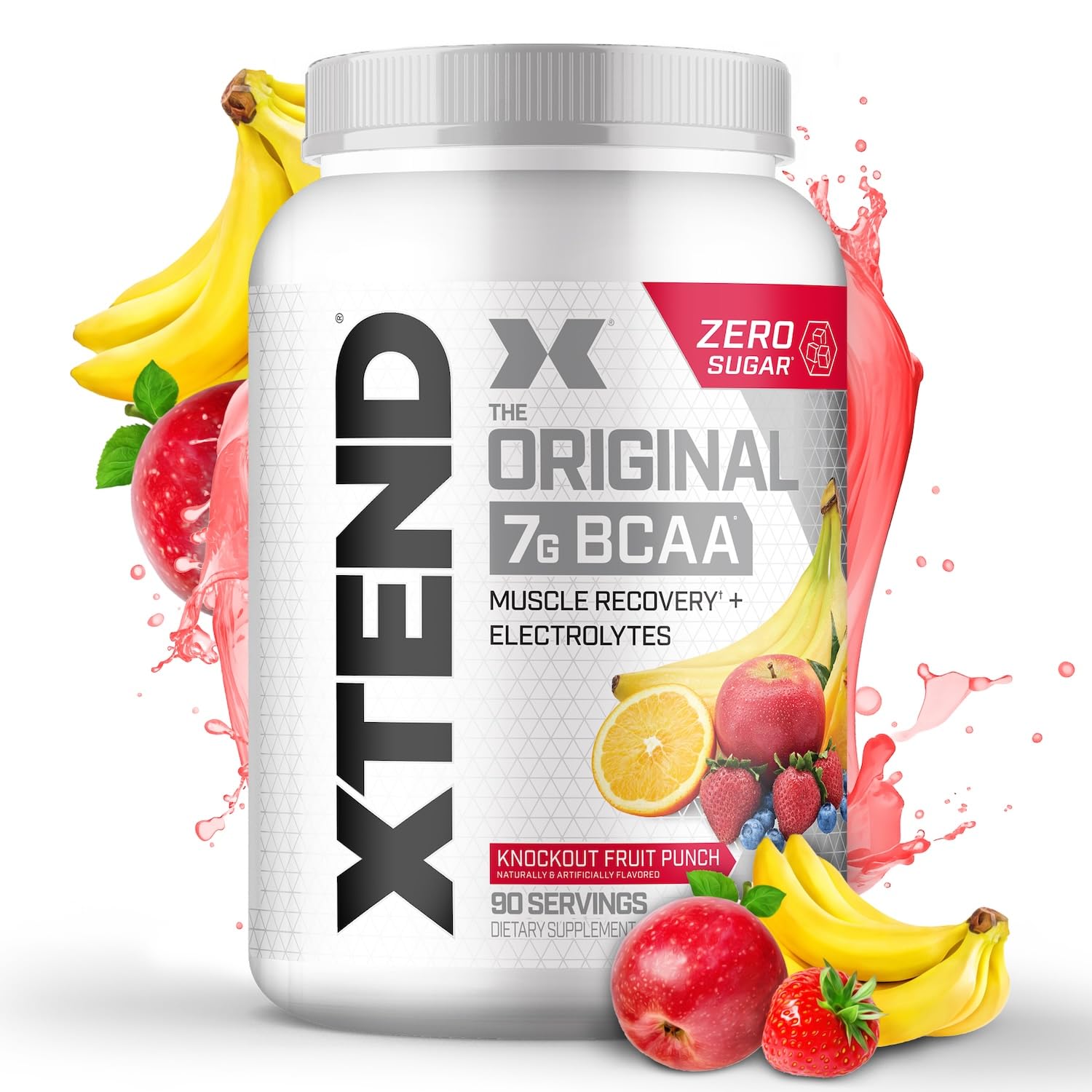 Buy now Xtend Original BCAA Powder 7g BCAA and 2.5g L-Glutamine, Sugar Free Post Workout Muscle Recovery Drink with Amino Acids for Men & Women, 30 Servings Fruit Punch 2.58 Pound (Pack of 1) at indiglob india