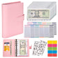 Buy now NICOOTHBudget Binder Cash Envelopes A6 Money Saving Binder with Zipper envelopes (Purple) Pink at indiglob india