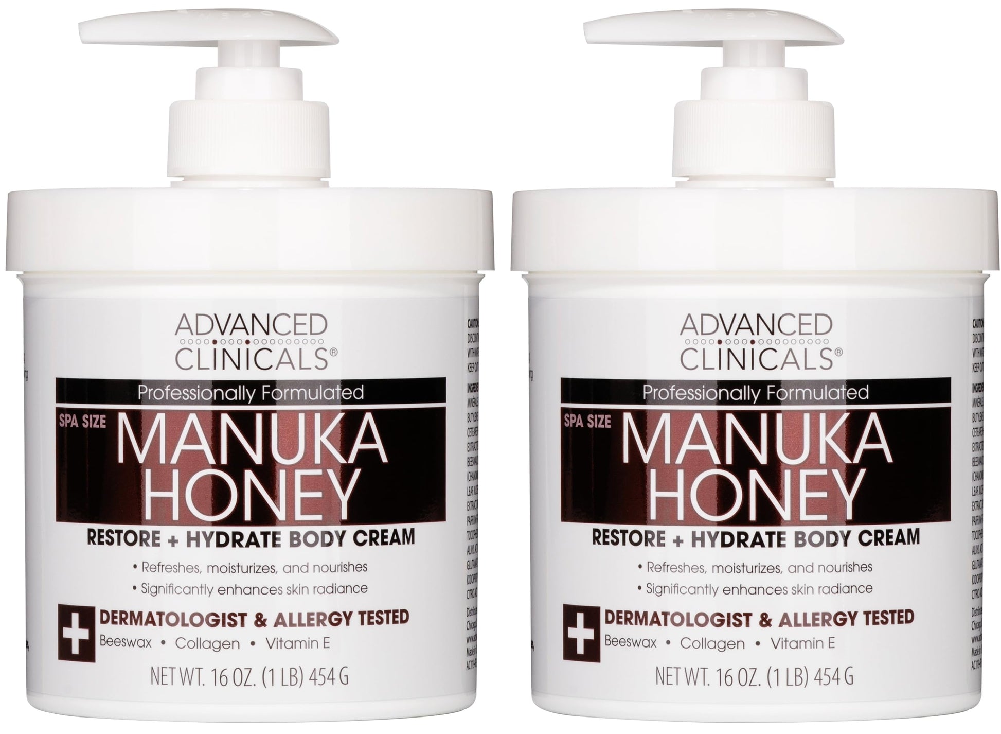 Buy now Advanced Clinicals Manuka Honey Body Cream For Women & Men | Body Butter Lotion For Extremely Dry Skin | Collagen Cream | Skincare Moisturizer Hydrating Balm Improves Look Of Aging Skin, 16 Ounce at indiglob india