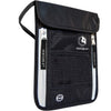 VENTURE 4TH Passport Holder Neck Wallet with RFID Blocking Nylon Lining - Hidden Neck Pouch for Travel (Black) - Black