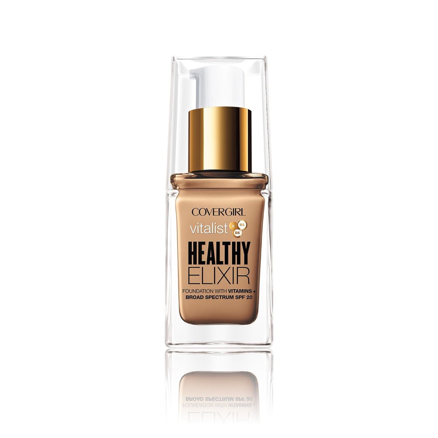 COVERGIRL Vitalist Healthy Elixir Foundation, Soft Honey 755, 1 Ounce