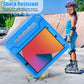 AVAWO Kids Case for iPad 9th/8th/7th Generation, iPad 10.2 2021/2020/2019 Case with Screen Protector, Shockproof Cover with Handle, Blue