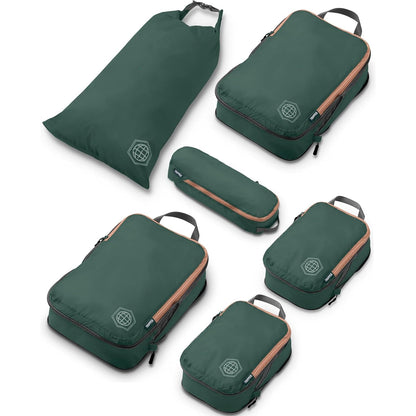 Compression Packing Cubes Set for Travel - Lightweight, Durable Clothes Organizer for Carry-On Luggage and Suitcases by TRIPPED Travel Gear