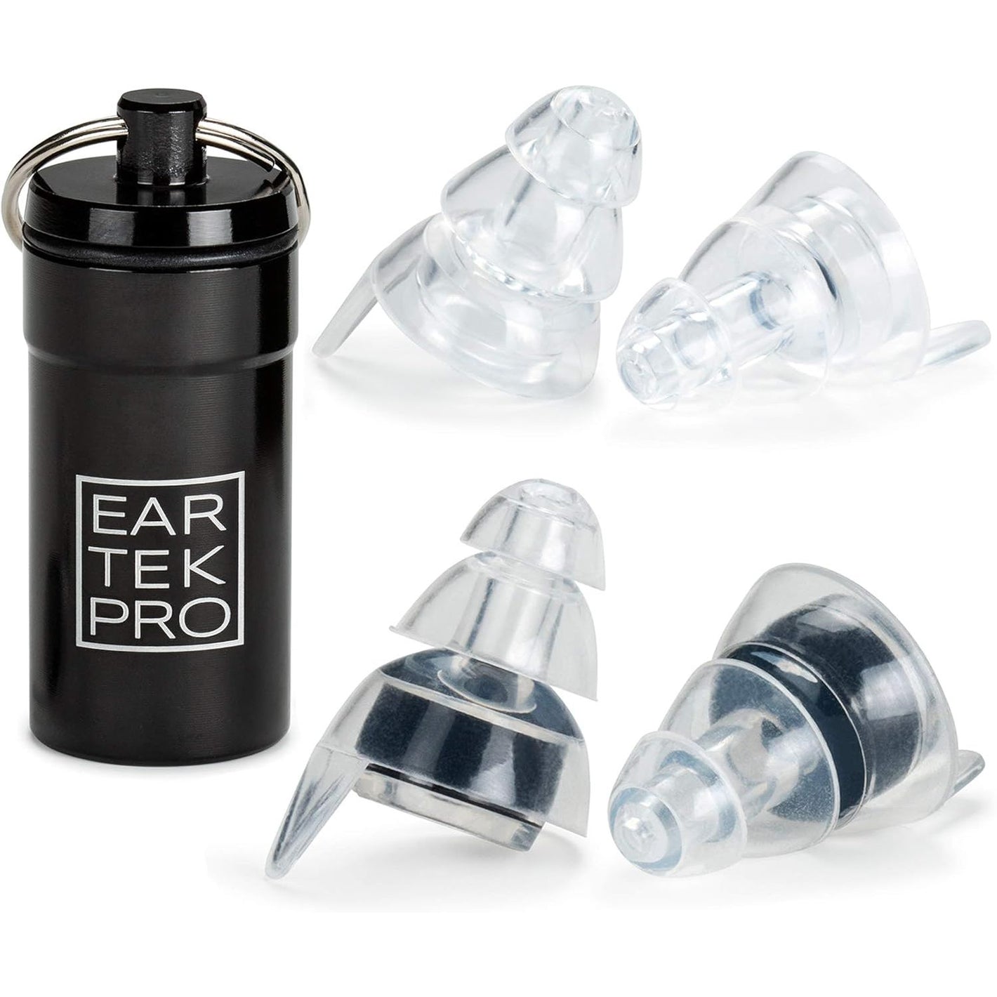 High-Fidelity Concert Earplugs Reusable Noise-Reduction Ear Plugs Set with Two Sizes Included - For Rave, Live Music, Festivals, Marching Bands, Loud Events, Fitness Classes