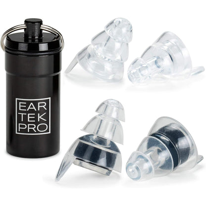 High-Fidelity Concert Earplugs Reusable Noise-Reduction Ear Plugs Set with Two Sizes Included - For Rave, Live Music, Festivals, Marching Bands, Loud Events, Fitness Classes
