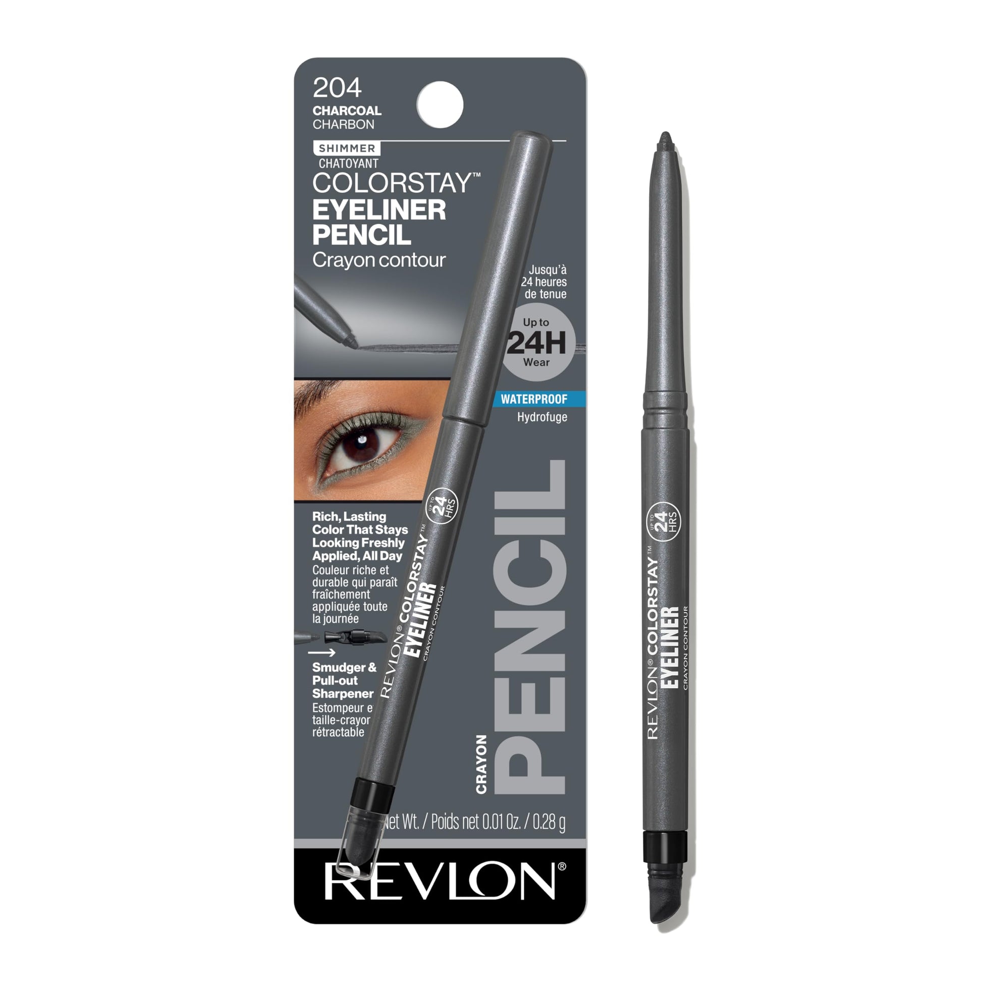 Buy now Revlon ColorStay Eyeliner Pencil, Black [201], 0.01 oz (Pack of 12) Charcoal 0.01 Ounce (Pack of 1) at indiglob india