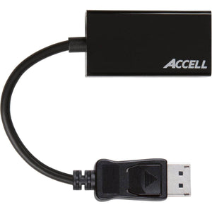 Accell DP to HDMI Adapter - DisplayPort 1.2 to HDMI 2.0 Active Adapter - 4K UHD @60Hz, 3D Resolutions up to 1920x1080@120Hz, Black (B086B-011B) - My Store