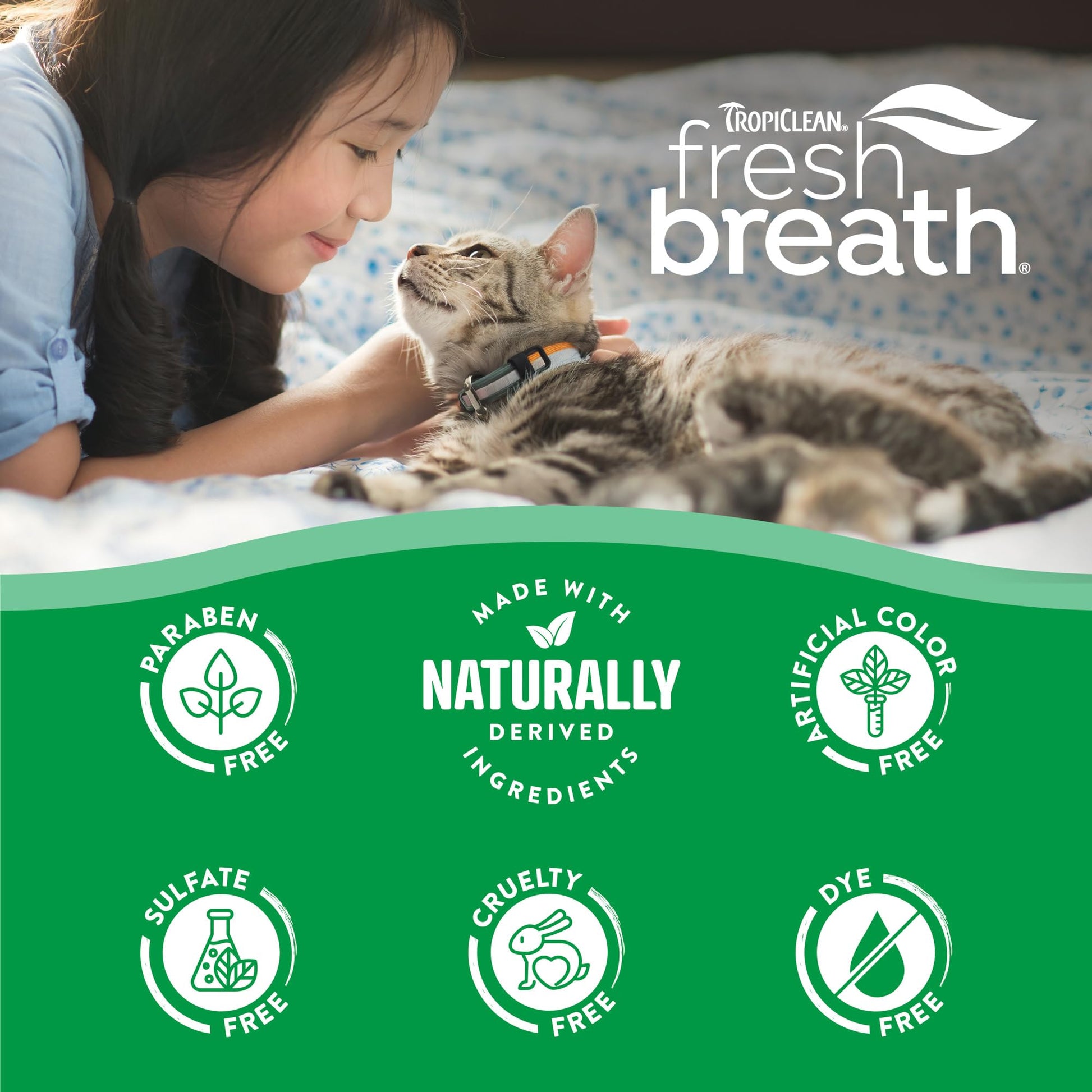Buy now TropiClean Fresh Breath Cat Toothbrush and Toothpaste Kit, Cat Teeth Cleaning & Breath Freshener Solution, Complete Dental Care at indiglob india
