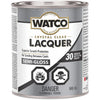 Watco 63141 Lacquer Clear Wood Finish, Quart, Semi-Gloss Clear - Semi-Gloss Clear