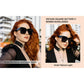 FEISEDY Vintage Women Butterfly Sunglasses Designer Luxury Square Gradient Sun Glasses Shades B2486
