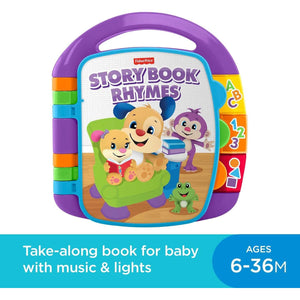 Fisher-Price Baby Learning Toy Laugh & Learn Storybook Rhymes Musical Book with Lights & Sounds for Infants Ages 6+ Months (Amazon Exclusive)
