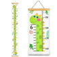Buy now Mibote Baby Growth Height Chart Handing Ruler Wall Decor for Kids, Canvas Removable Height Growth Chart 79" x 7.9" (Black & White) Dinosaur at indiglob india