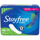 Stayfree Maxi Super Long Wingless Reliable Protection and Absorbency Pads For Women, 48 Count (Pack of 1)