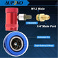 Aupoko R1234yf Quick Couplers, High/Low Side R1234yf Manual Couplers Connector Adapters with 1/4" Male Port, Replacement for A/C Refrigerants Manifold Gauge Set