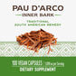 Nature's Way Pau d'Arco Inner Bark, Traditional South American Herb, 2,180 mg per 4-Capsule Serving, Non-GMO Project Verified, 100 Capsules (Packaging May Vary)
