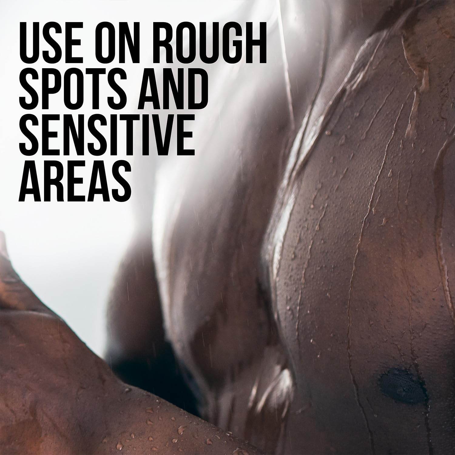 AXE Mens Shower Scrubber Tool, 2-Sided Detailer, Gray Color, Mesh Side for Lathering, Exfoliator for Smoothing Dry, Rough Skin - My Store