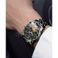 Buy now OLEVS Mens Automatic Watches Skeleton Tourbillon Mechanical Self Winding Luxury Dress Wrist Watch Moon Phase Day Date Waterproof Luminous at indiglob india
