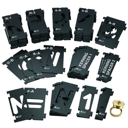 Buy now Rockler Router Letter Template Set (1-1/2ƒ?�H - 99 Pieces) ƒ?? State Park Font Letter Router Template ƒ?? Interlocking Sign Making Templates w/Letters, Numbers, & More - Interlock Signmaker's Templates at indiglob india