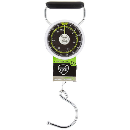 Travelon Stop and Lock Luggage Scale with Tape Measure