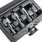 Buy now Klein Tools 31872 Heavy Duty Hole Saw Kit, Includes Carbide Hole Cutters and Pilot Bit in Rust-Proof Molded Plastic Case, 4-Piece at indiglob india