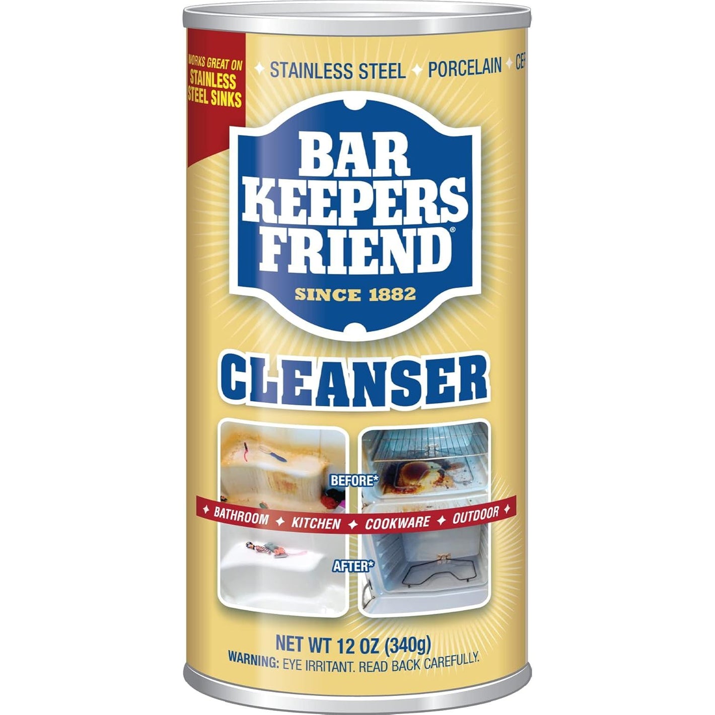 Bar Keepers Friend Powdered Cleanser 12-Ounces (1-Unit)