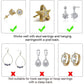 DELECOE Earring Lifters Hypoallergenic Earring Backs for Droopy Ears Adjustable 14K Gold Plated Secure Backs Repacements for Heavy Studs Droopy Earrings (Gold&Silver)