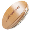 Wave Brush Medium Boar Bristles Hair brush-Designed for Thin and Normal Hair-Mens Curved Military Wave and Beard Brush-Great for 360 Waves - brown/brown bristles