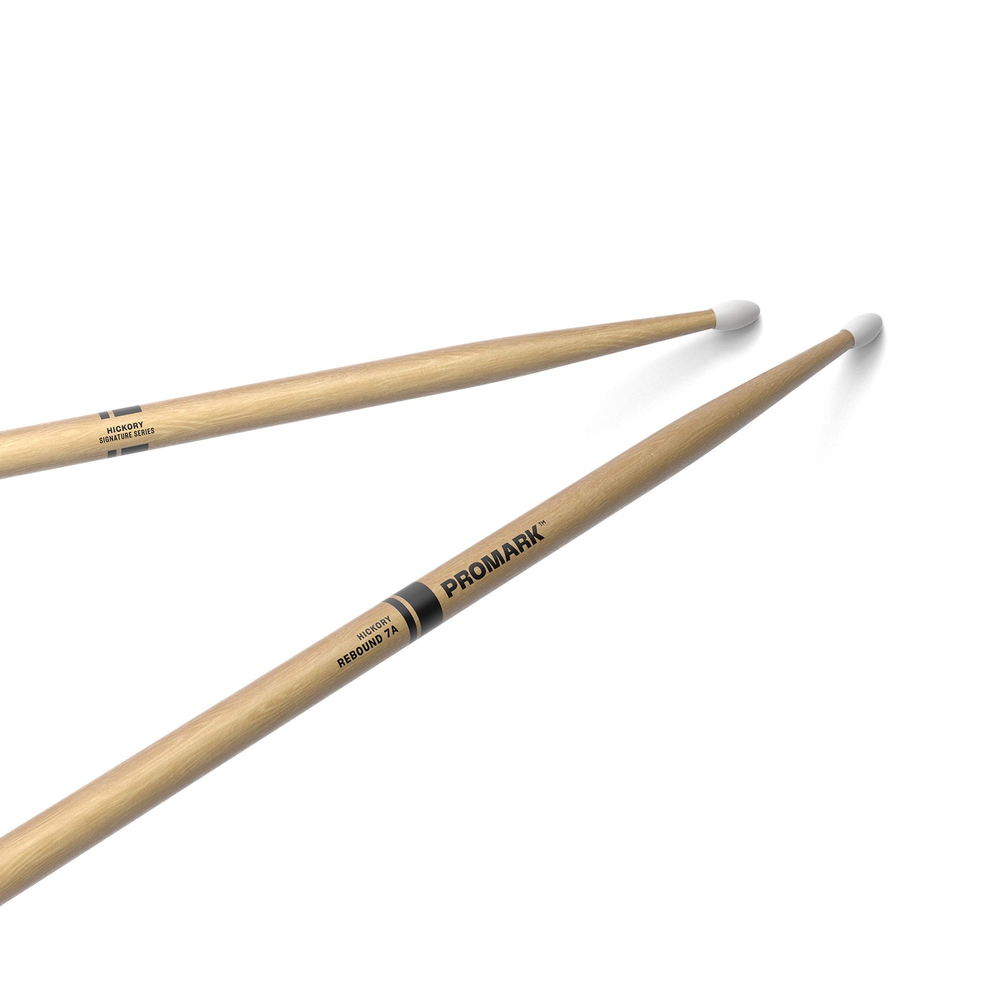 Buy now ProMark Rebound 5A Long Hickory Drumsticks, Acorn Wood Tip, 1 Pair Rebound 7A One Pair Lacquer, Nylon Tip at indiglob india